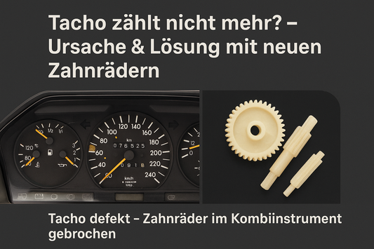 Tacho zählt nicht mehr? – Ursache & Lösung mit neuen Zahnrädern