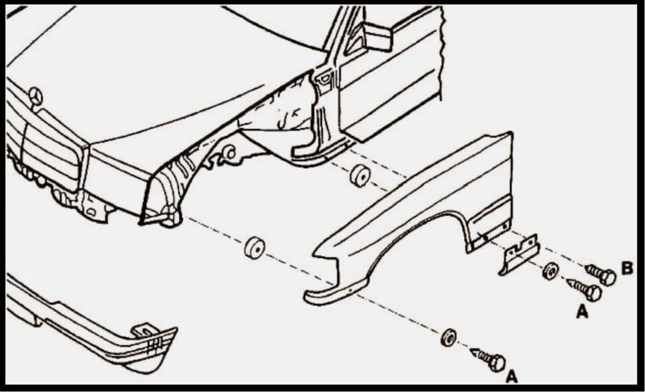 W201 W124 Kotflügel Verbreiterung AMG Ausstellkit 190 E W202 Mercedes Benz - Timeless-Tech