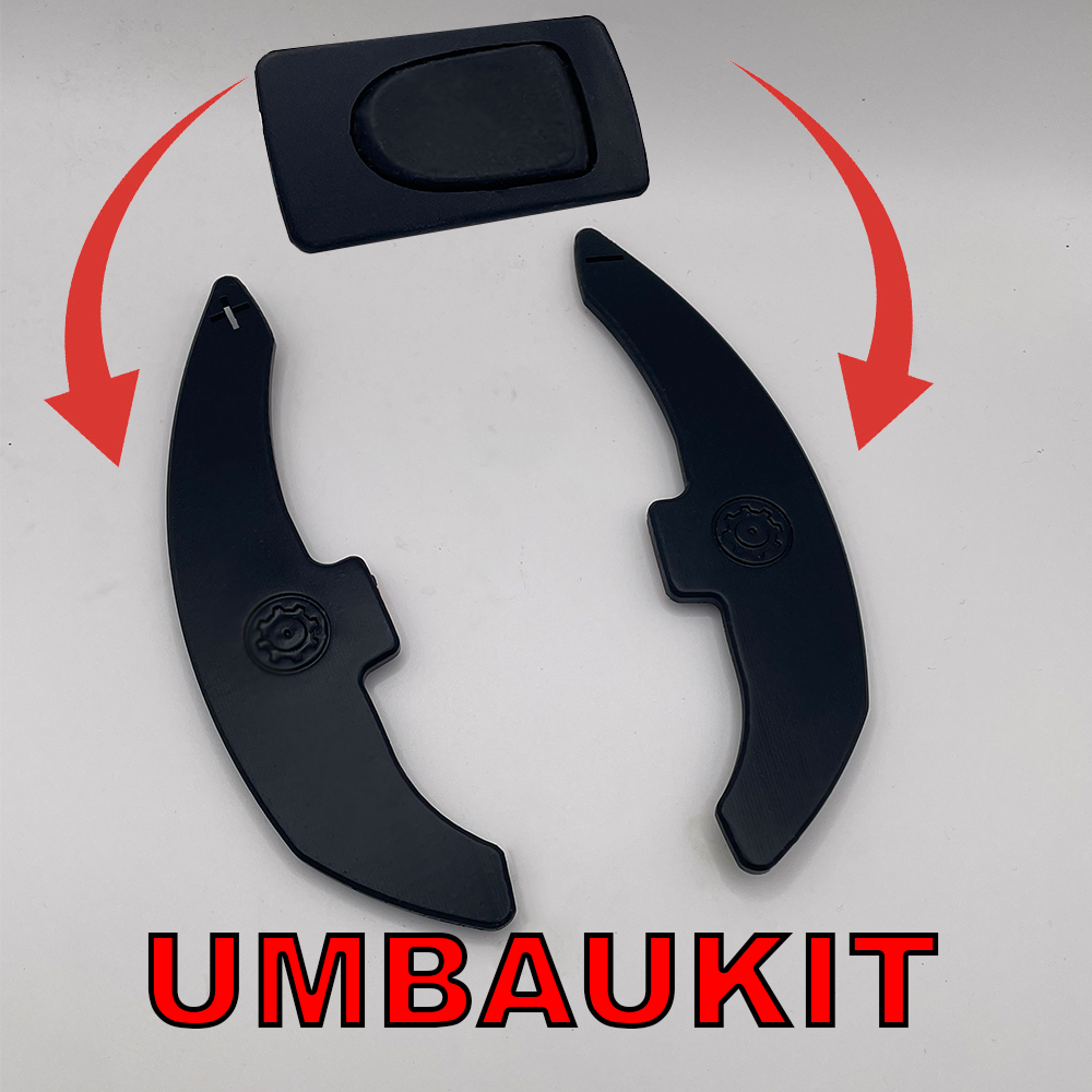 Schaltwippenverlängerung „Race Edition“ W211 / W219 – extra lang, 3M-Klebung + Anleitung für Downshift-Mod - Timeless-Tech